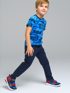 Брюки детские PlayToday 12312045, цвет тёмно-синий, размер 110