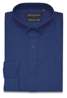 Рубашка детская Imperator Vichy 22-П, синий, 38 164-170