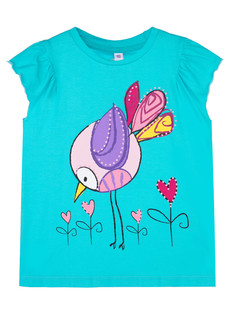 Футболка детская PlayToday 12322073, цвет голубой, размер 122