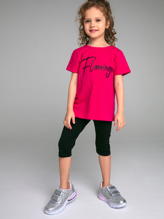 Футболка детская PlayToday 12322132, цвет фуксия, размер 104