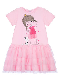 Платье детское PlayToday 12322099, цвет светло-розовый, размер 98