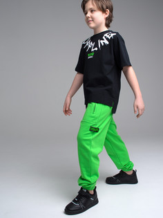 Брюки детские PlayToday 12311304, цвет светло-зеленый, размер 128