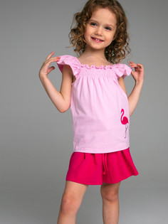 Футболка детская PlayToday 12322136, цвет светло-розовый, размер 98