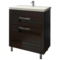 Тумба EvaGold Fantasy 70 венге с умывальником Cersanit Como 70 (комплект)