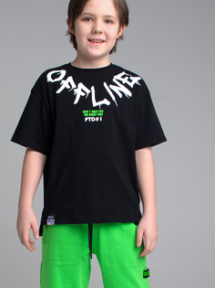 Футболка детская PlayToday 12311308, цвет черный, размер 152
