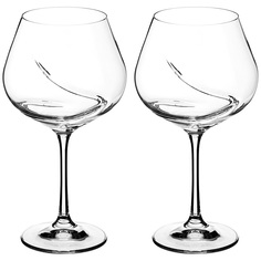 Набор из 2 штук Бокал для вина Bohemia Crystal Turbulence 570мл 21см стекло 674-631_