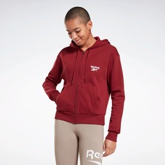 Толстовка женская Reebok Identity Zip-Up Hoodie красная S