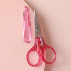 Ножницы для рукоделия, с защитным колпачком, 10 см, цвет розовый Gamma