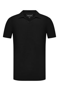 Поло из вискозы Giorgio Armani