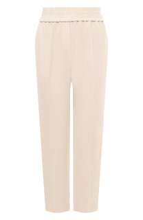 Брюки из вискозы и льна Brunello Cucinelli