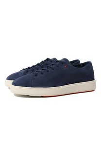 Замшевые кеды Santoni