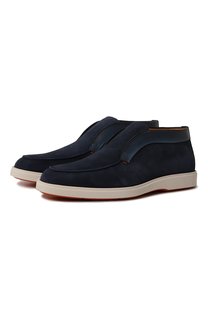 Замшевые ботинки Santoni