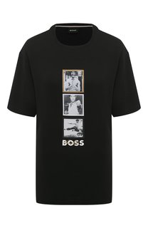 Хлопковая футболка BOSS