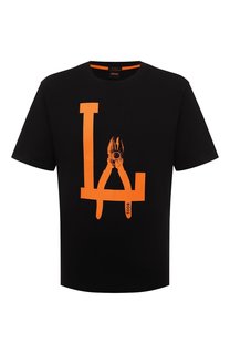 Хлопковая футболка BOSS Orange