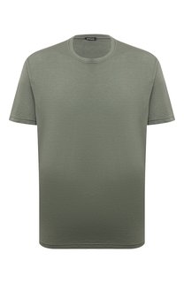 Футболка из шелка и хлопка Kiton