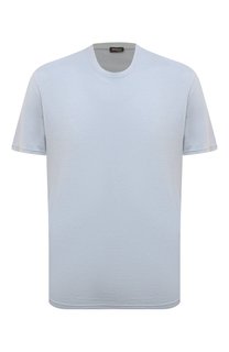 Футболка из шелка и хлопка Kiton