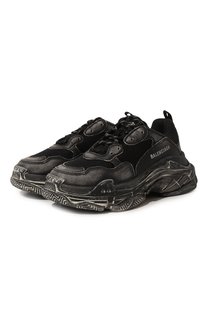 Комбинированные кроссовки Triple S Balenciaga
