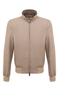 Бомбер изо льна и шерсти Canali
