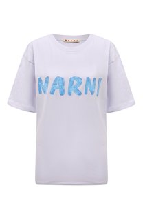 Хлопковая футболка Marni
