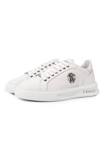 Кожаные кеды Roberto Cavalli