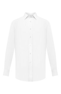 Сорочка из хлопка и льна Brioni