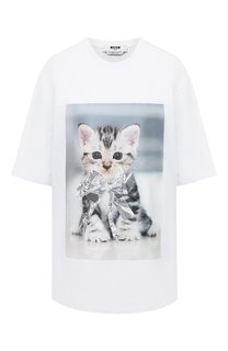 Хлопковая футболка MSGM