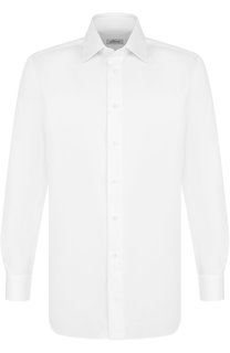 Хлопковая сорочка с воротником кент Brioni