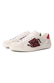 Кожаные кеды Ace Gucci