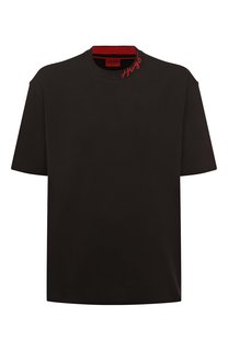 Хлопковая футболка HUGO