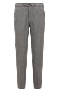 Брюки изо льна и шерсти Corneliani