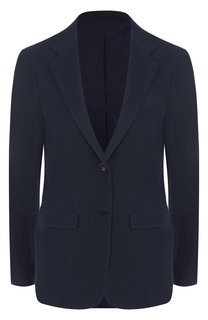 Однотонный жакет из смеси вискозы и льна Kiton