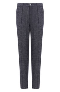 Брюки изо льна и хлопка Giorgio Armani