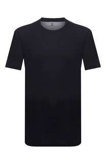Футболка из шелка и хлопка Brunello Cucinelli