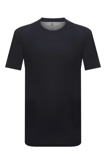 Футболка из шелка и хлопка Brunello Cucinelli