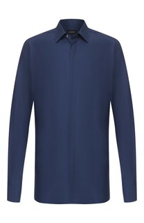 Сорочка из смеси шелка и хлопка Ermenegildo Zegna