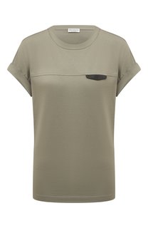 Хлопковая футболка Brunello Cucinelli