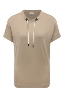Хлопковая футболка Brunello Cucinelli