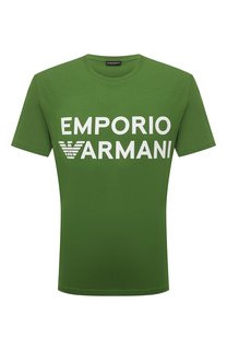 Хлопковая футболка Emporio Armani