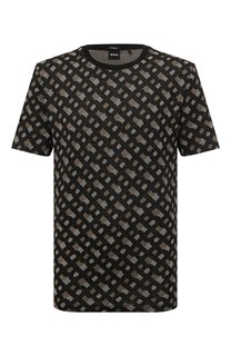 Хлопковая футболка BOSS