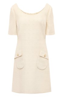 Платье из хлопка и шерсти Gucci