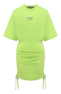Хлопковое платье Versace Jeans Couture