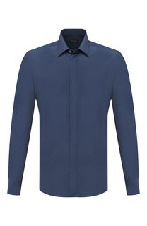 Сорочка из шелка и хлопка Ermenegildo Zegna