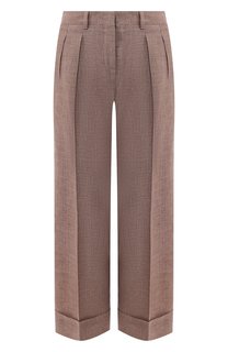 Брюки с отворотами Kiton