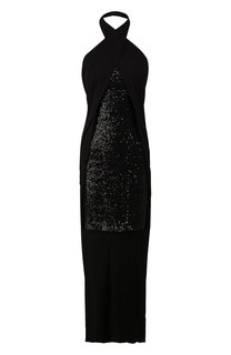 Платье с пайетками Balmain