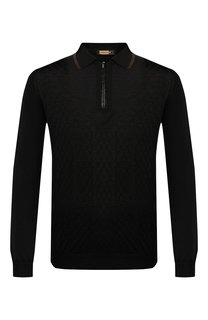 Поло с отделкой из кожи аллигатора Zilli