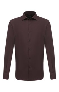 Сорочка из хлопка и кашемира Ermenegildo Zegna