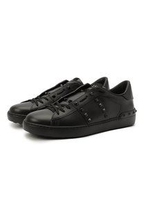 Кожаные кеды Rockstud Untitled Valentino