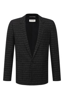 Пиджак из шерсти и вискозы Saint Laurent