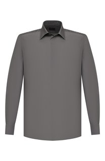 Сорочка из хлопка и шелка Ermenegildo Zegna