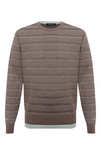 Джемпер из шелка и хлопка Ermenegildo Zegna